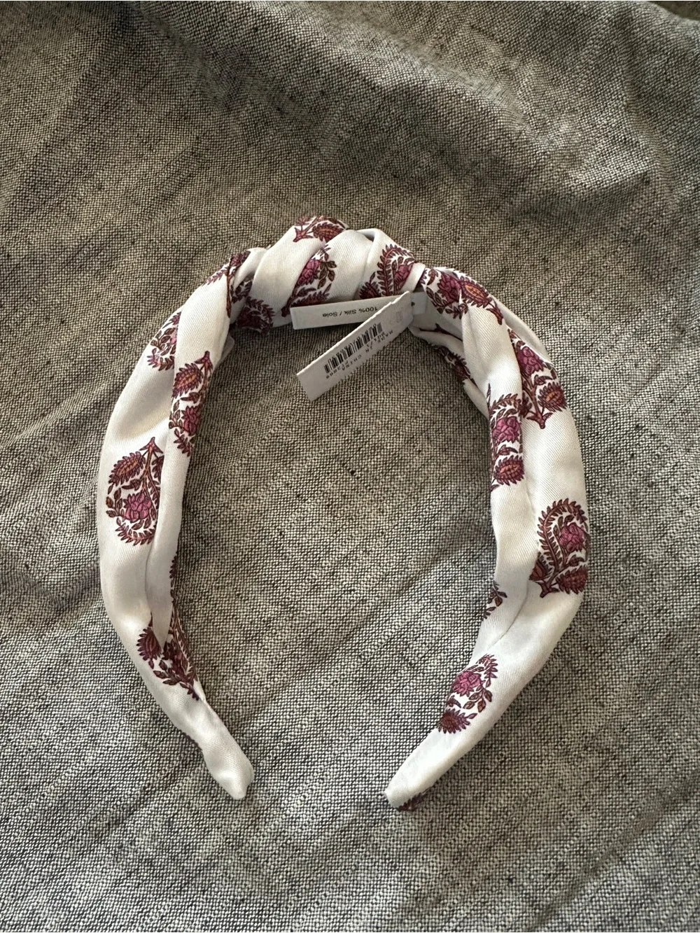J. Crew Printed knot headband